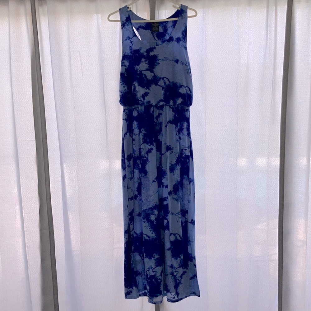 Tie dye blue dress
